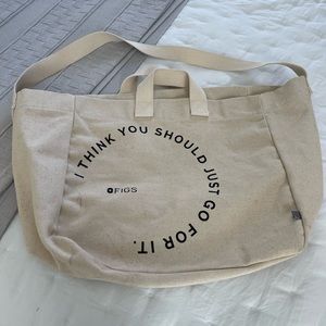 FIGS canvas tote bag.